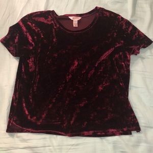 Red Velvet Cropped Tee